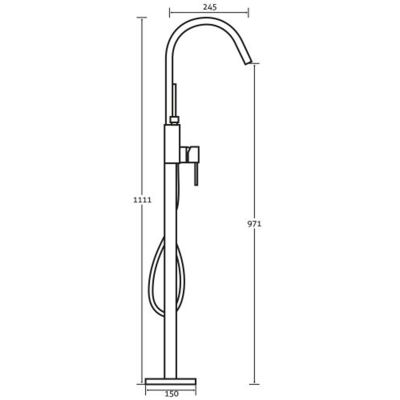 Freestanding Bath Shower Mixer Tap