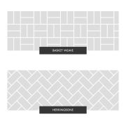 Metro Light Grey Ceramic Brick Tile - 100x200mm
