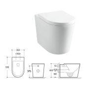 Back to Wall Toilet & Soft Close Seat
