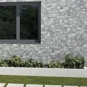 Topeka Grey Stone Wall Porcelain Tile - 320x890mm