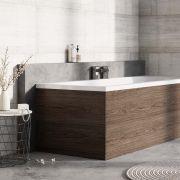 Grey Linear End Bath Panel - 800mm
