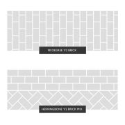 Metro Devon Fern Ceramic Brick Tile - 100x200mm