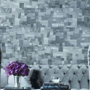 Gabriel Anthracite Mosaic Ceramic Tile - 250x750mm