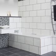 Blanco Bumpy White Glossy Ceramic Wall Tile 250 x 400mm