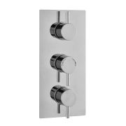 Double Outlet Valve with Round Shower Head & Slide Rail Kit