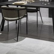 Swindon White Concrete Semi-Polished Porcelain Tile - 898x898mm
