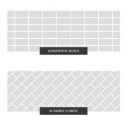 Metro Light Grey Ceramic Brick Tile - 100x200mm