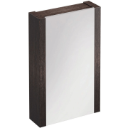 500mm Single Mirrored Cabinet - Dark Oak