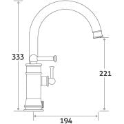 Traditional Bath Shower Mixer Tap