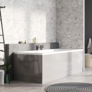 Light Grey Gloss Front Bath Panel – 1800mm