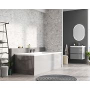 Light Grey Gloss Front Bath Panel – 1800mm