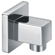 Double Outlet Concealed Valve with Square Shower Head & Slide Rail Kit