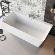 White Freestanding Acrylic Bath - 1680x800mm