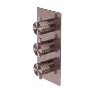 Thermostatic Concealed Dual Outlet Shower Valve - Satin Bronze