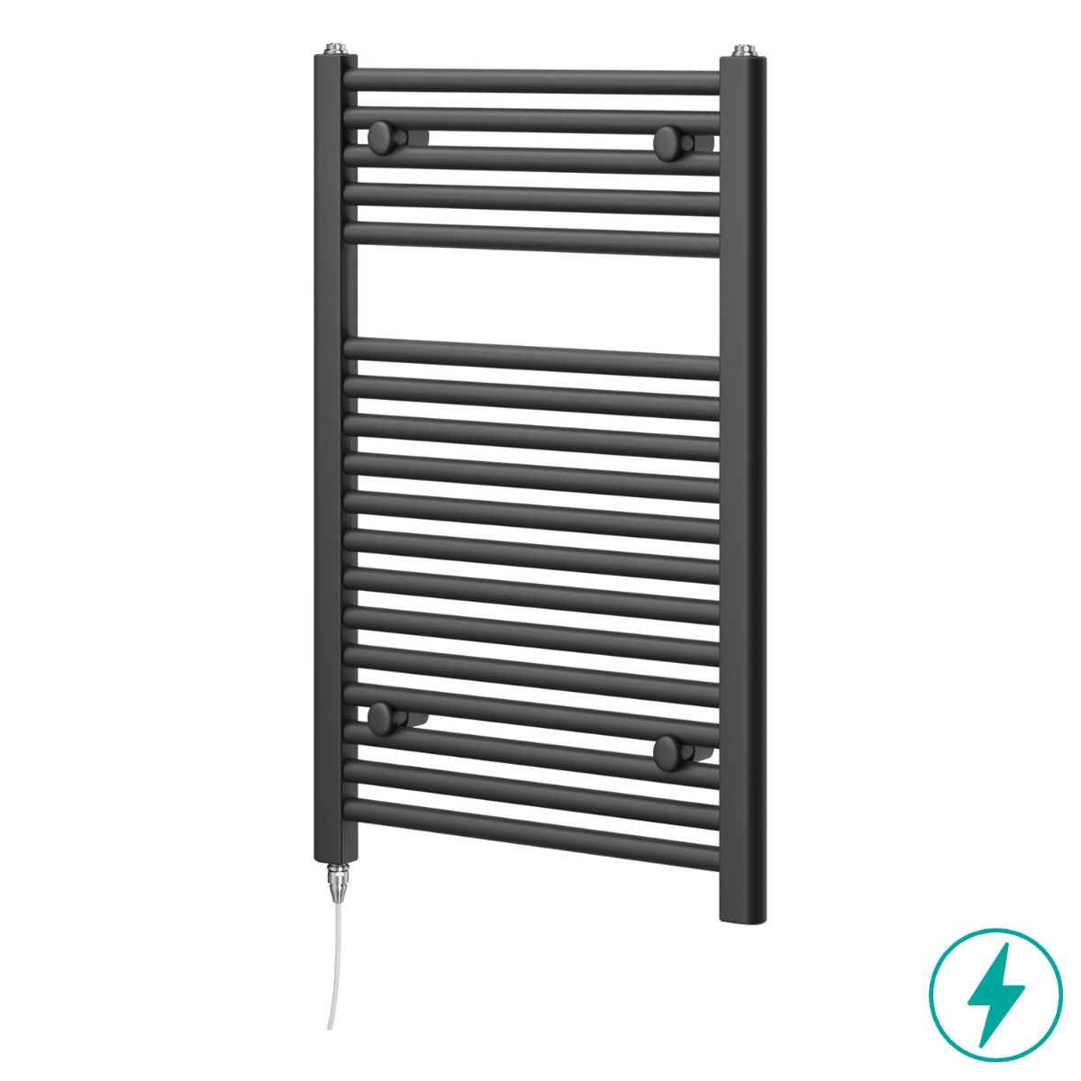 Anthracite Electric Heated Towel Rail - 770x500mm