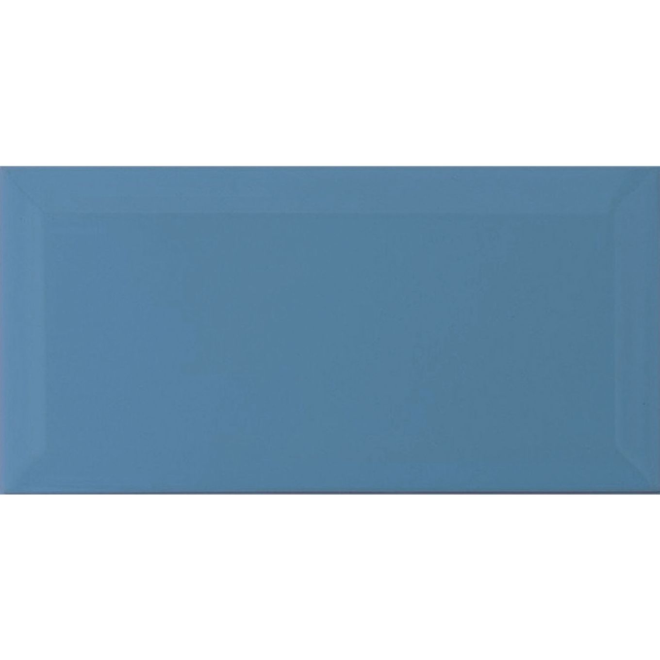 Metro Aqua Blue Ceramic Brick Tile - 100x200mm