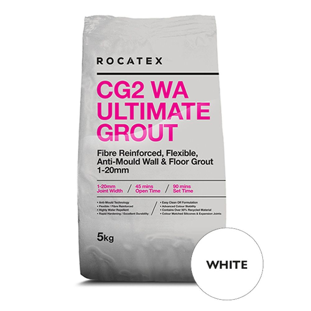 CG2 WA Ultimate Grout (for Walls & Floor) 5kg - White
