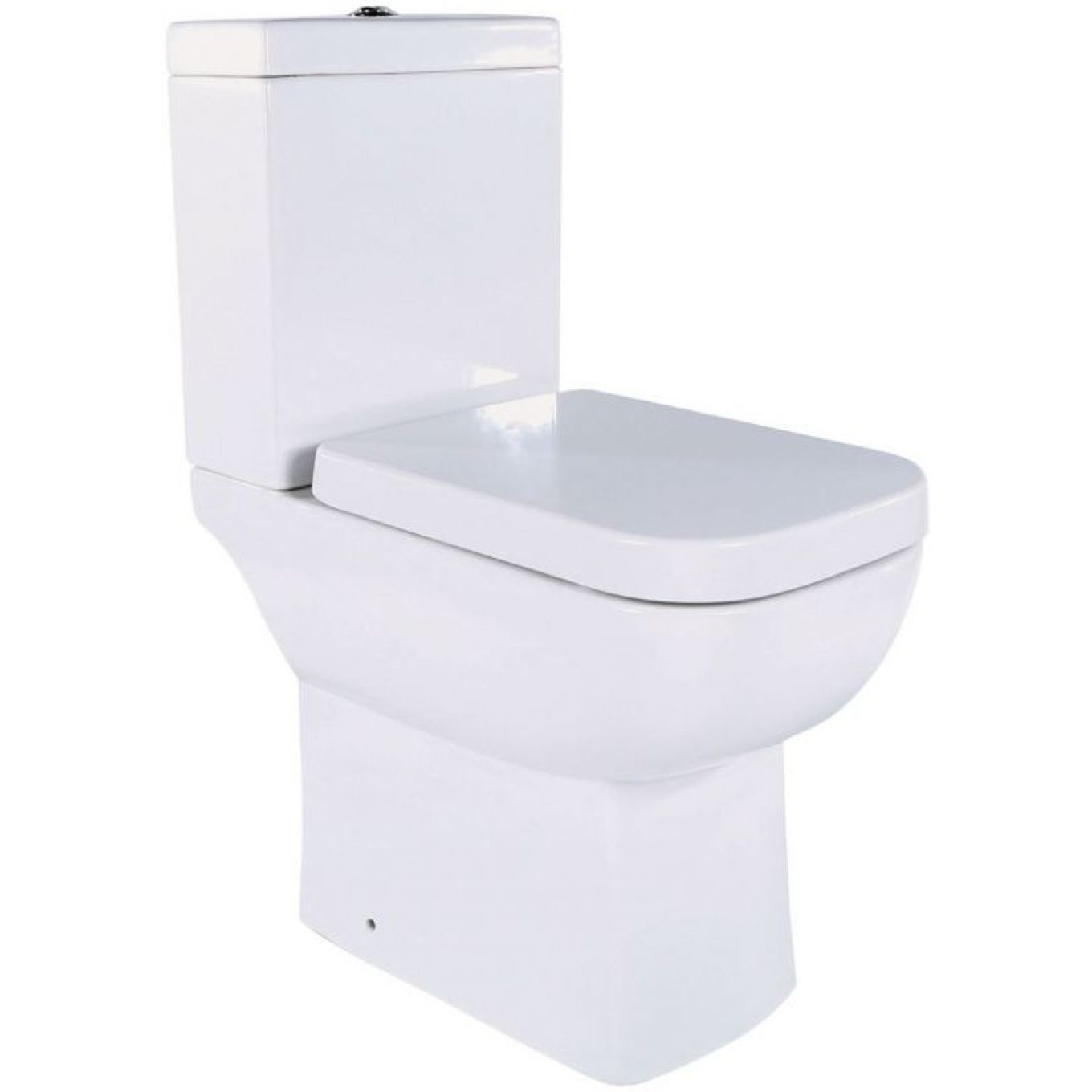 Close Coupled Comfort Height Toilet & Soft Close Wrap Over Seat