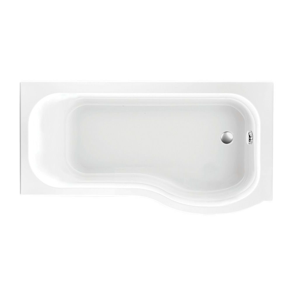 Right Hand P-Shape Shower Bath - 1700x850mm