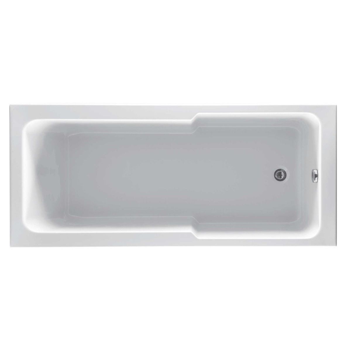 Compact Super Strong Acrylic Shower Bath – 1800x800mm