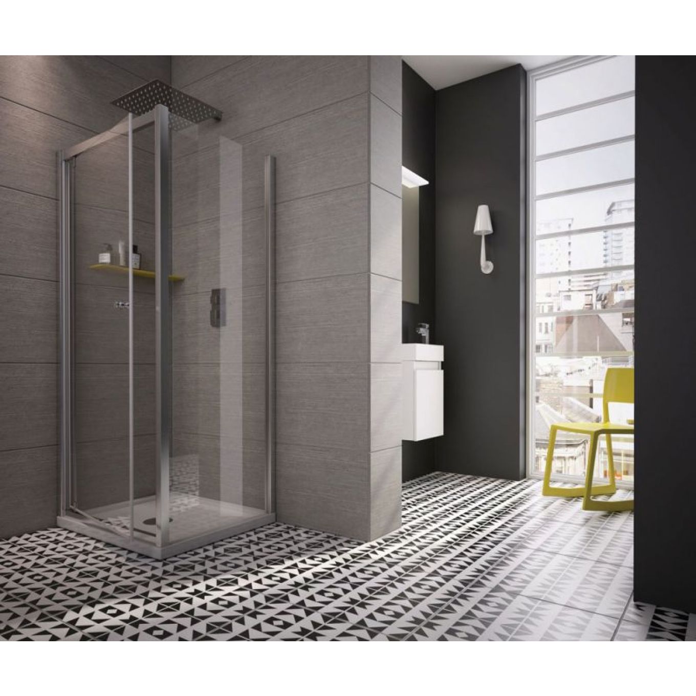 900mm Pivot Shower Door
