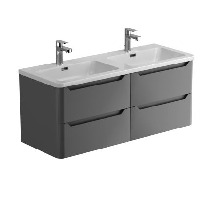 Wall Hung 1200mm Vanity Unit in Charcoal