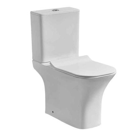 Close Coupled Rimless Toilet & Soft Close Seat