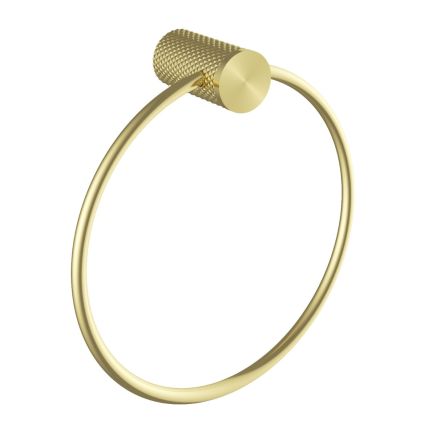 Champagne Gold Knurled Towel Ring