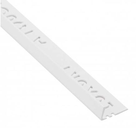 Square 12mm PVC Tile Trim White