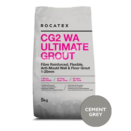 CG2 WA Ultimate Grout (for Walls & Floor) 5kg - Cement Grey