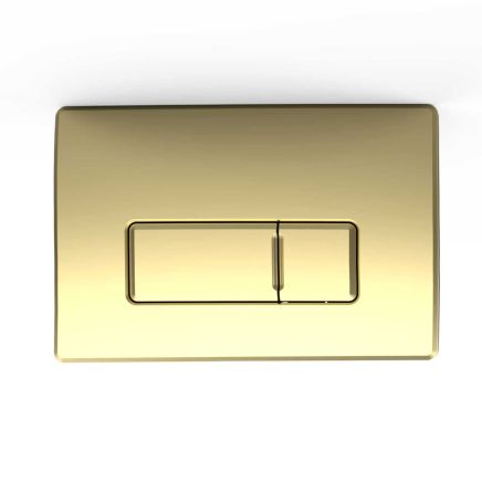Flush Plate for 820mm Wall Hung Frame and Cistern - Brushed Gold