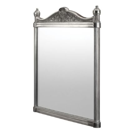 Georgian Brushed Aluminium Frame Mirror