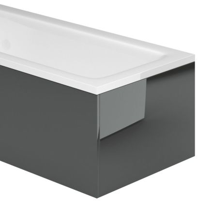 Anthracite Grey Gloss End Bath Panel – 800mm