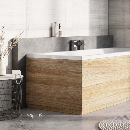 Oak End Bath Panel - 800mm