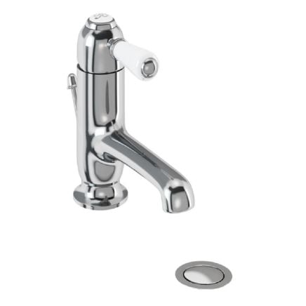 Straight Basin Mixer Tap & with Pop Up Waste