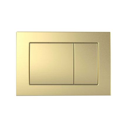 Easy Flush Plate for 1200mm Wall Hung Frame and Cistern - Brushed Gold