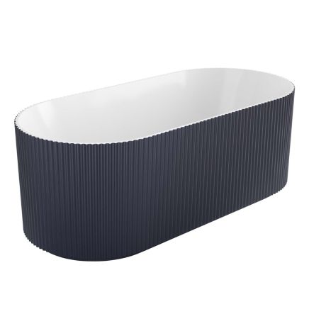 Midnight Grey Freestanding Acrylic Bath – 1700x800mm