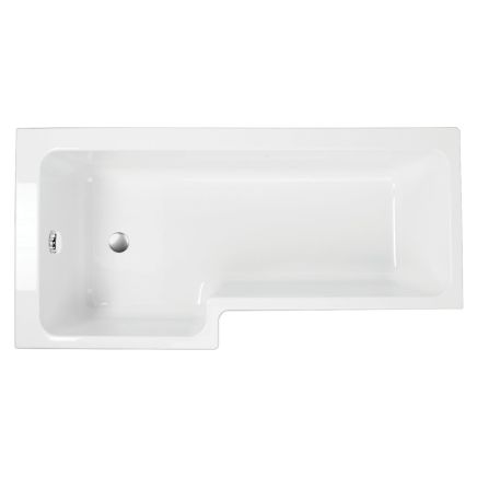 Left Hand L-Shape Shower Bath - 1700x820mm