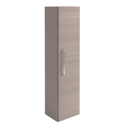 Wall Mounted Tall Storage Cabinet in Stone Grey