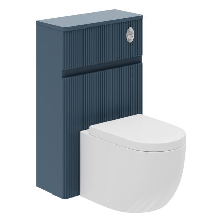 Ribbed WC Unit in Blue