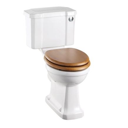 Close Coupled Toilet Slimline Cistern & Push Button