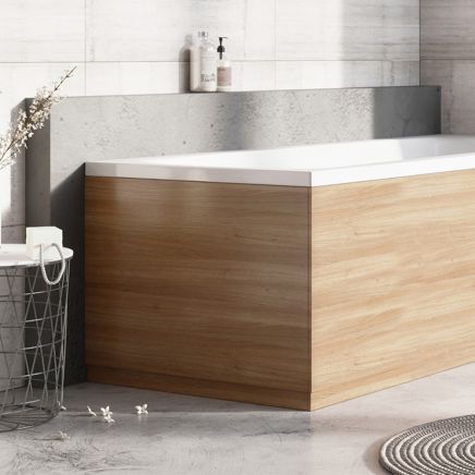 Natural Oak End Bath Panel - 800mm