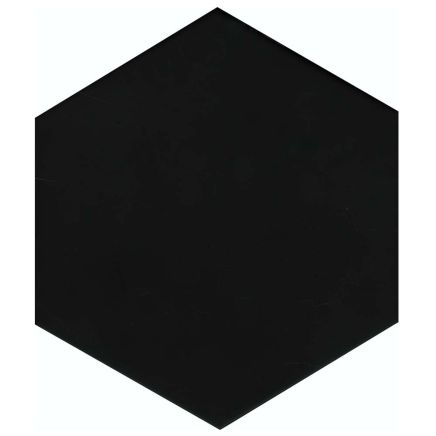 Sayle Matt Black Hexagon Porcelain Tile – 215x250mm