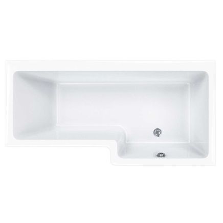 Carron Quantum Right Handed Acrylic Shower Bath - 1600x700mm