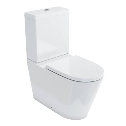 Sphere Rimless Close Coupled Toilet  with Soft Close Seat