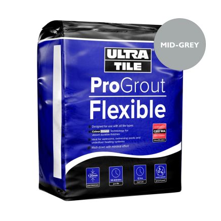 ProGrout Flexible Mid-Grey Grout - 3kg