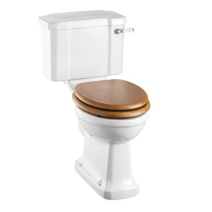 Close Coupled Toilet Slimline Cistern & Ceramic Lever