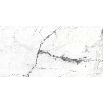 Kelto White Marble Gloss Porcelain Tile – 300x600mm