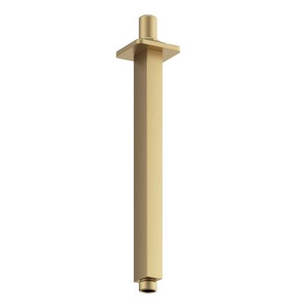 Square 250mm Ceiling Arm - Brushed Gold