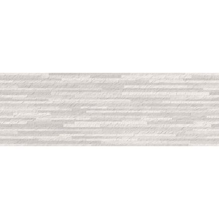 Arago Light Grey Decor Matt Ceramic Tile - 400x1200mm